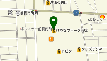 ハートアップ けやきウォーク前橋店の地図画像