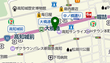 アートネイチャー 高知店の地図画像