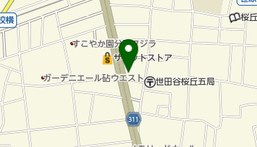 ガレージインパル世田谷ショールームの地図画像