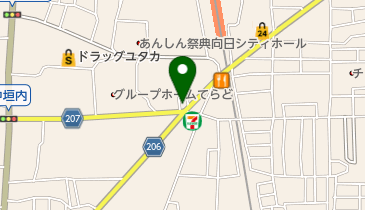 クリーニングシミズの地図画像