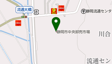 静岡市中央卸売市場総務担当の地図画像