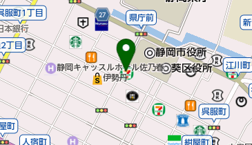 静岡市文化協会の地図画像