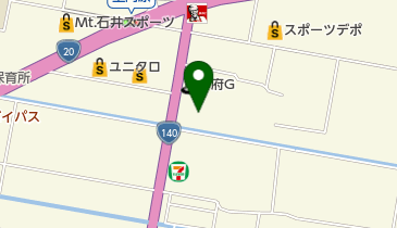 鍋林株式会社甲府営業所化成品の地図画像