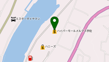 ハイパーモールメルクス宇佐の地図画像