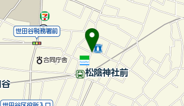 せたがや縁側cafe(カフェ)の地図画像