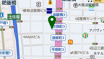 淀屋橋健診プラザの地図画像