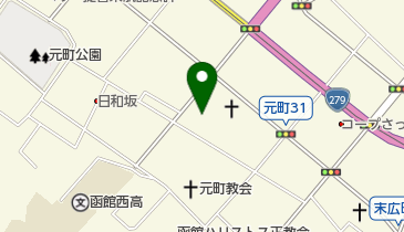 箱館 元町珈琲店の地図画像