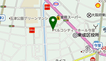 冠婚葬祭ベルコ シティホール今里の地図画像