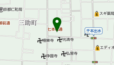 本昌寺 上京庭苑 みのりの地図画像