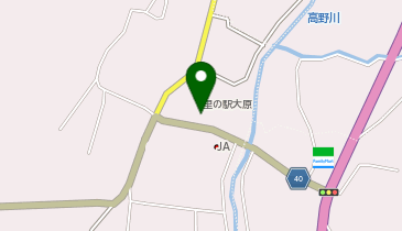 大原ふれあい朝市の地図画像