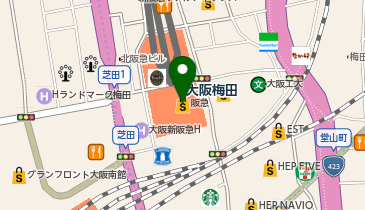 本みやけ 阪急三番街店の地図画像