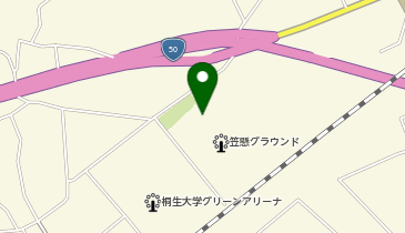 笠懸グラウンドの地図画像