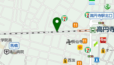 まぐろんち 高円寺ガード下店の地図画像