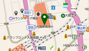 ハマノ眼科 阪急診療所の地図画像