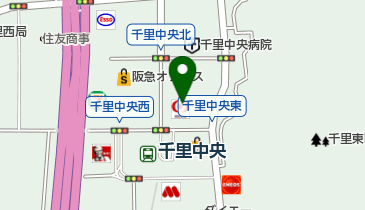 ハートアップ 千里中央店の地図画像