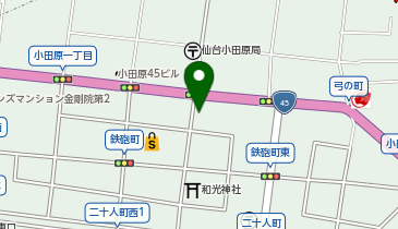 ガッツレンタカー 仙台駅東口店の地図画像