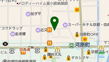 京極スタンドの地図画像