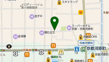 ミズノショップ京都新京極の地図画像