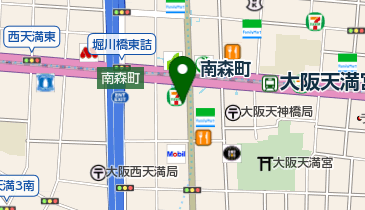 パンとエスプレッソと南森町交差点の地図画像