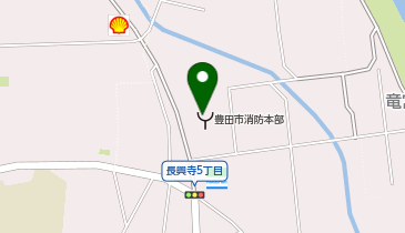 豊田市防災学習センターの地図画像