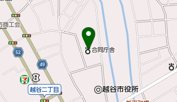 越谷環境管理事務所の地図画像