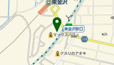 カットコムズ マックスバリュ東金沢駅前店の地図画像