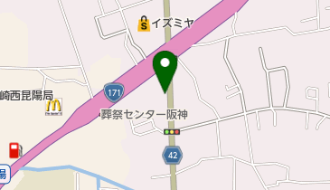 メガネ本舗 昆陽店の地図画像