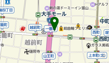 ヴァンドーム青山 大和 富山店の地図画像