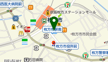 GREEN DOG HIRAKATAT-SITE店(グリーンドッグ ヒラカタ ティーサイト)の地図画像