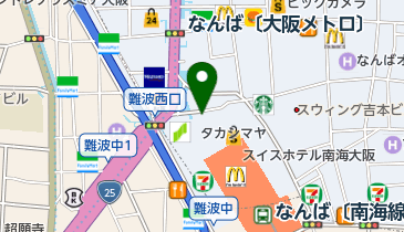柿安 高島屋大阪精肉店の地図画像