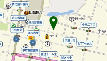 東京電力ホールディングス株式会社 山梨総支社の地図画像