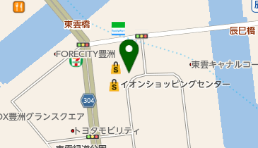 三菱UFJ銀行 ATMコーナー イオン東雲SCの地図画像