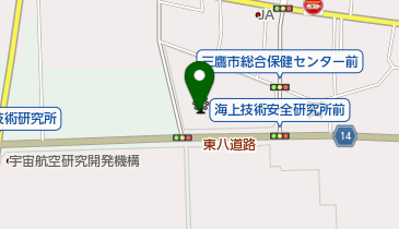 三鷹市総合保健センターの地図画像