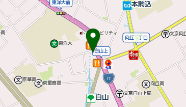 薬マツモトキヨシ 白山五丁目店の地図画像