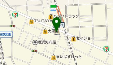 てけてけ 矢向店の地図画像
