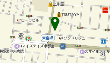 PURE CUT(ピュア カット) 宇都宮東口店の地図画像