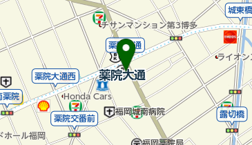 田中民芸 薬院店の地図画像