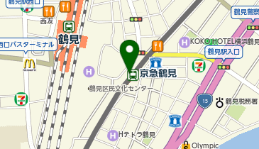 Wing Kitchen(ウィングキッチン京急鶴見)の地図画像