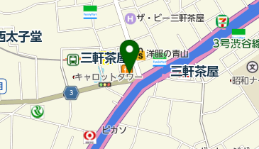ミネドラッグ 三軒茶屋店の地図画像