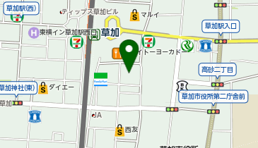 薬マツモトキヨシ 草加店の地図画像