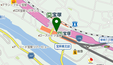 カラーフィールド宝塚の地図画像