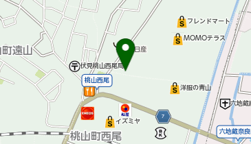 タイヤガーデン 桃山の地図画像