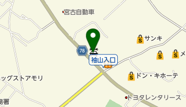 タイヤガーデン 宮古島の地図画像