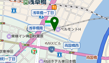 屋形船あみ春の地図画像