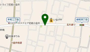 小金井市公民館本館の地図画像
