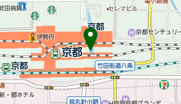 本家西尾八ッ橋 八条口店の地図画像