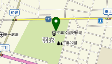 平島公園野球場の地図画像