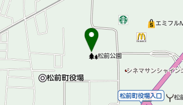 松前町松前公園の地図画像