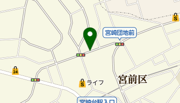 庚申坂 (宮崎)の地図画像