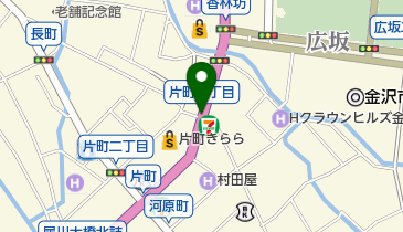 香林坊坂 (片町)の地図画像